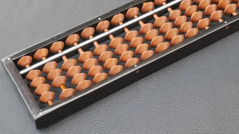 Stop motion VDO,abacus moving. Stock Footage 129561389