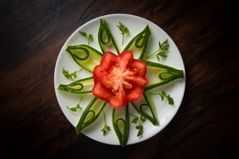 Stop motion vegetables for dinner Vídeos de archivo 120837648