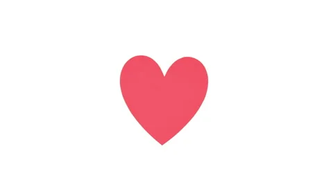 Stop motion VIDEO heart beating on white background. 動画素材 197017992