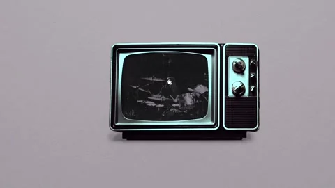 Stop motion video on old vintage film, a man plays the drums. rocknroll band Stock Footage 260726242