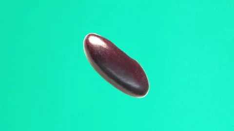 Stop motion video of red kidney bean forming the word "red". Stock Footage 161911733