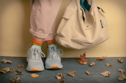 Stop Motion Video: Studio Walk with Fall Theme  Stock Footage 160942341