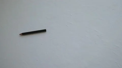 Stop Motion video time lapse, bright pencils, study. Stock Footage 136121184
