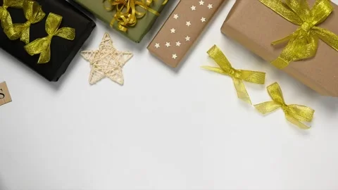 Stop motion video with the title Merry Christmas moving in the frame. Stock Footage 165938951