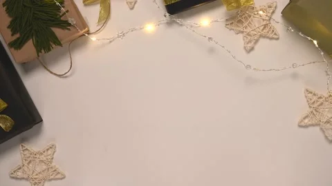 Stop motion video with the title Merry Christmas moving in the frame. Stock Footage 165938968
