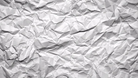 Stop Motion Wrinkled White Paper Texture Background Stock Footage 340522742