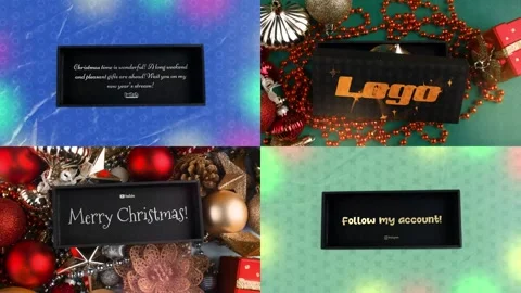 Stop Motion Xmas Gift Boxes for After Effects After Effects stock