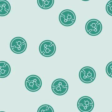 Stop nicotine glyph seamless pattern Stock Illustration