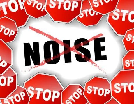 Stop noise Stock Illustration