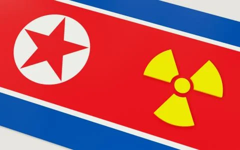 Stop North Korea nuclear program Stock-Illustration