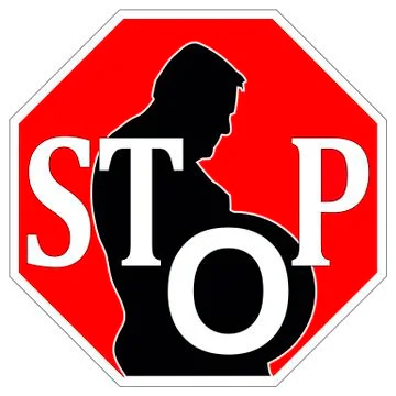 Stop obesity Stock Illustration