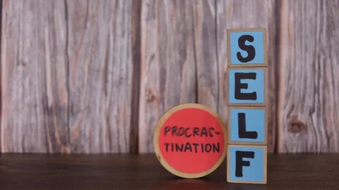 Stop or avoid procrastination  concept. Stock Footage 263686658