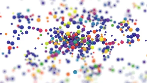 Stop the pandemic. The image of the virus. The colored cells of the virus tend Stock Footage 128215820