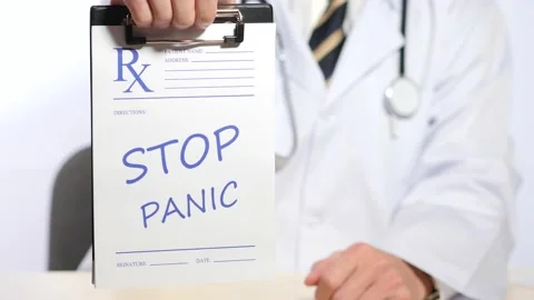 Stop panic as doctor's advice Stock Footage 152930380