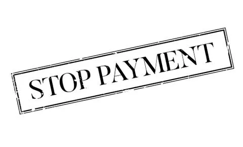 Stop Payment rubber stamp Ilustração Stock