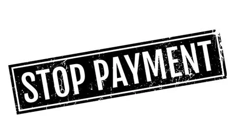 Stop Payment rubber stamp Ilustração Stock