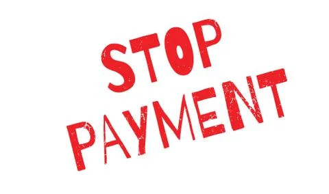 Stop Payment rubber stamp Ilustração Stock