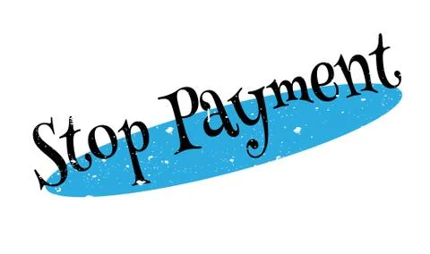 Stop Payment rubber stamp Ilustração Stock