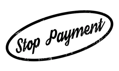Stop Payment rubber stamp Ilustração Stock