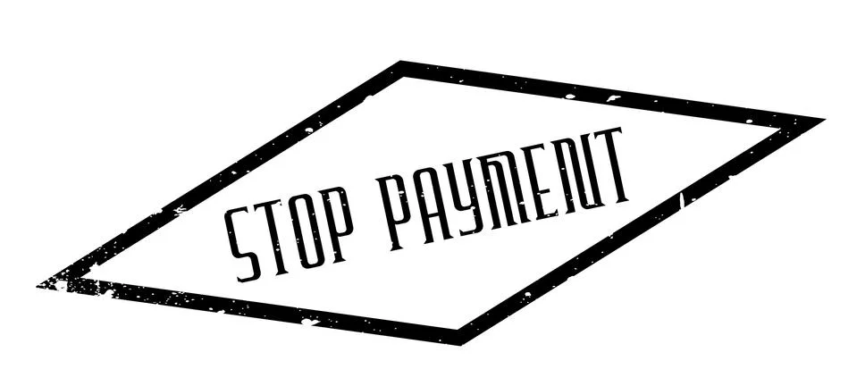 Stop Payment rubber stamp Ilustração Stock