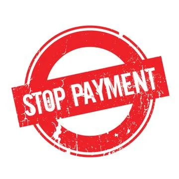 Stop Payment rubber stamp Ilustração Stock