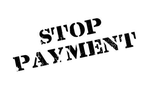 Stop Payment rubber stamp Ilustração Stock