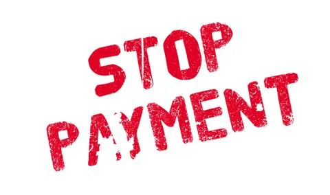 Stop Payment rubber stamp Ilustração Stock
