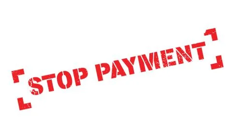 Stop Payment rubber stamp Ilustração Stock