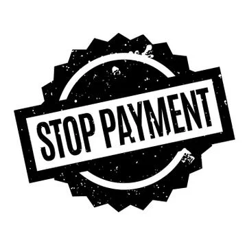 Stop Payment rubber stamp Ilustração Stock