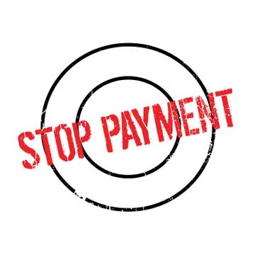 Stop Payment rubber stamp Ilustração Stock