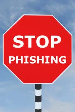 Stop Phishing concept Иллюстрация