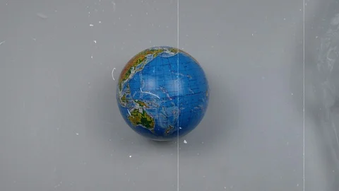 Stop plastic pollution. A plastic kills the planet earth. World Environment D Stock-Footage 121584971