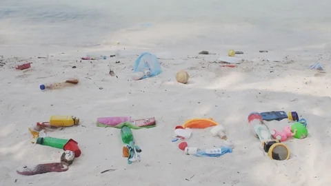 Stop Plastic Waste Stock Footage 89737331