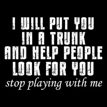 Stop Playing with Me Stock Illustration