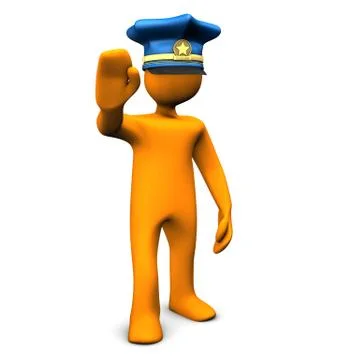 Stop! police! Stock Illustration
