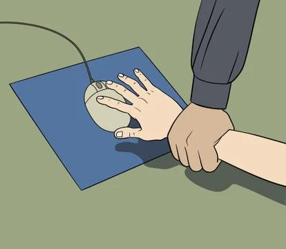 Stop posting Ilustração Stock