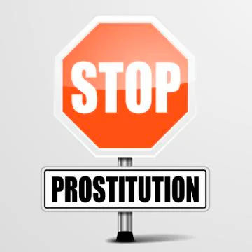 Stop prositution Stock Illustration