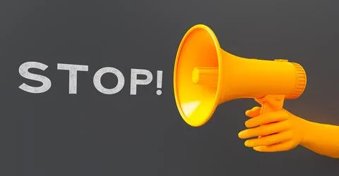 Stop protest Stock Illustration