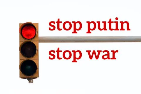 Stop Putin Stop the war Stock Illustration