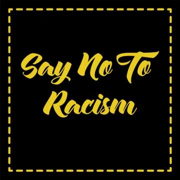 Stop racism calligraphic text vector poster.Black Lives Matter text vector vi Stock Illustration