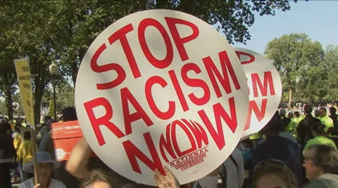 Stop Racism Stock Footage