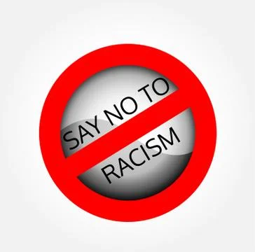 Stop racism  Stock Illustration