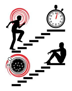 Stop the Rat Race Stock Illustration