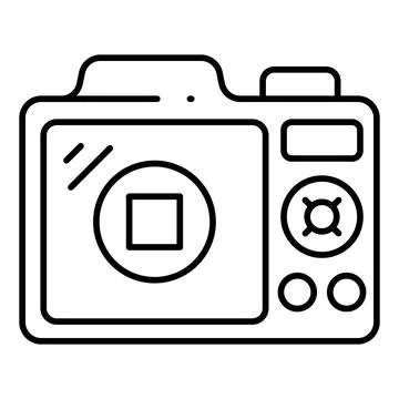 Stop Record Line Icon Illustrazione stock