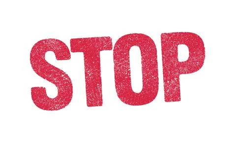Stop red ink stamp Stock Illustration
