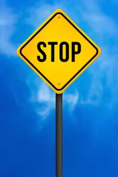 Stop road sign Stock Illustration