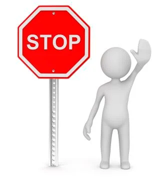 Stop road sign Stock Illustration