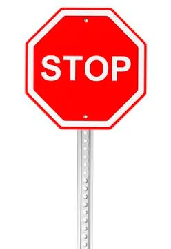 Stop road sign Stock Illustration