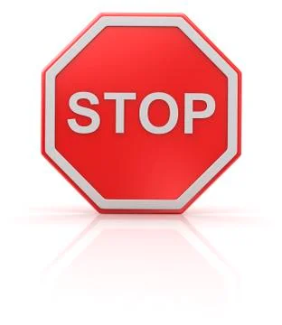 Stop road sign Stock Illustration