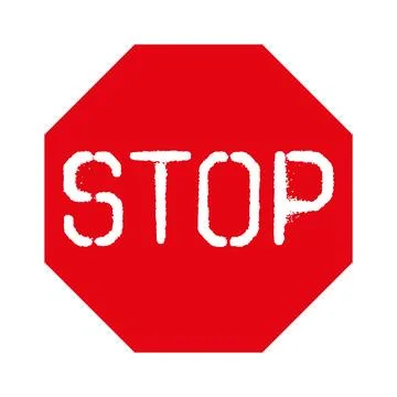 Stop road sign Stock Illustration